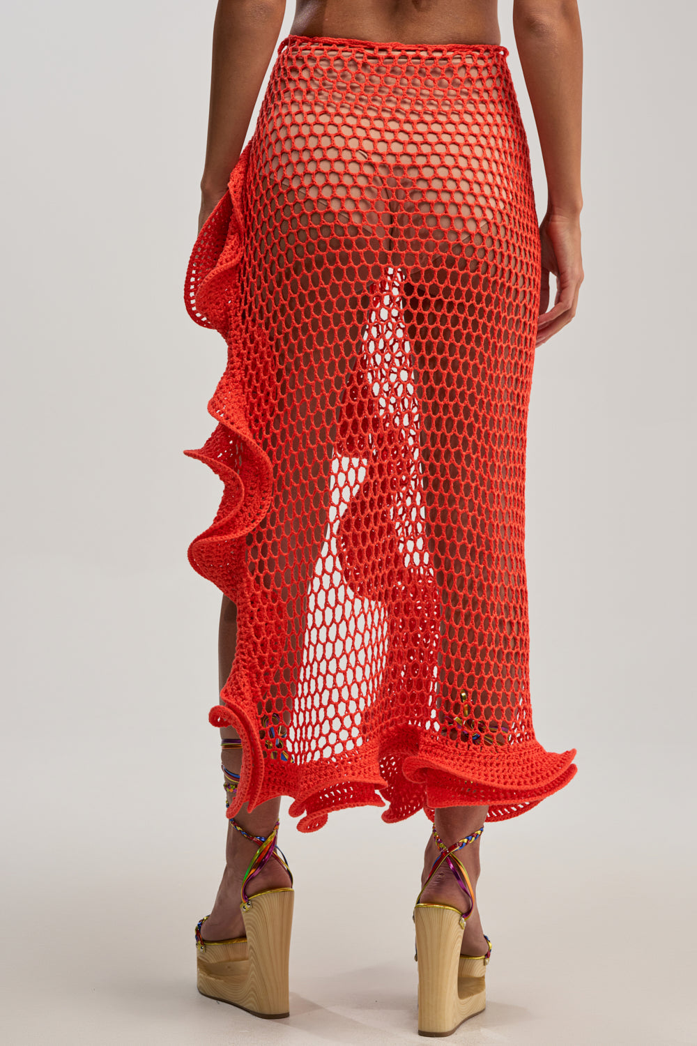 BEACH BABE CROCHET MAXI SKIRT