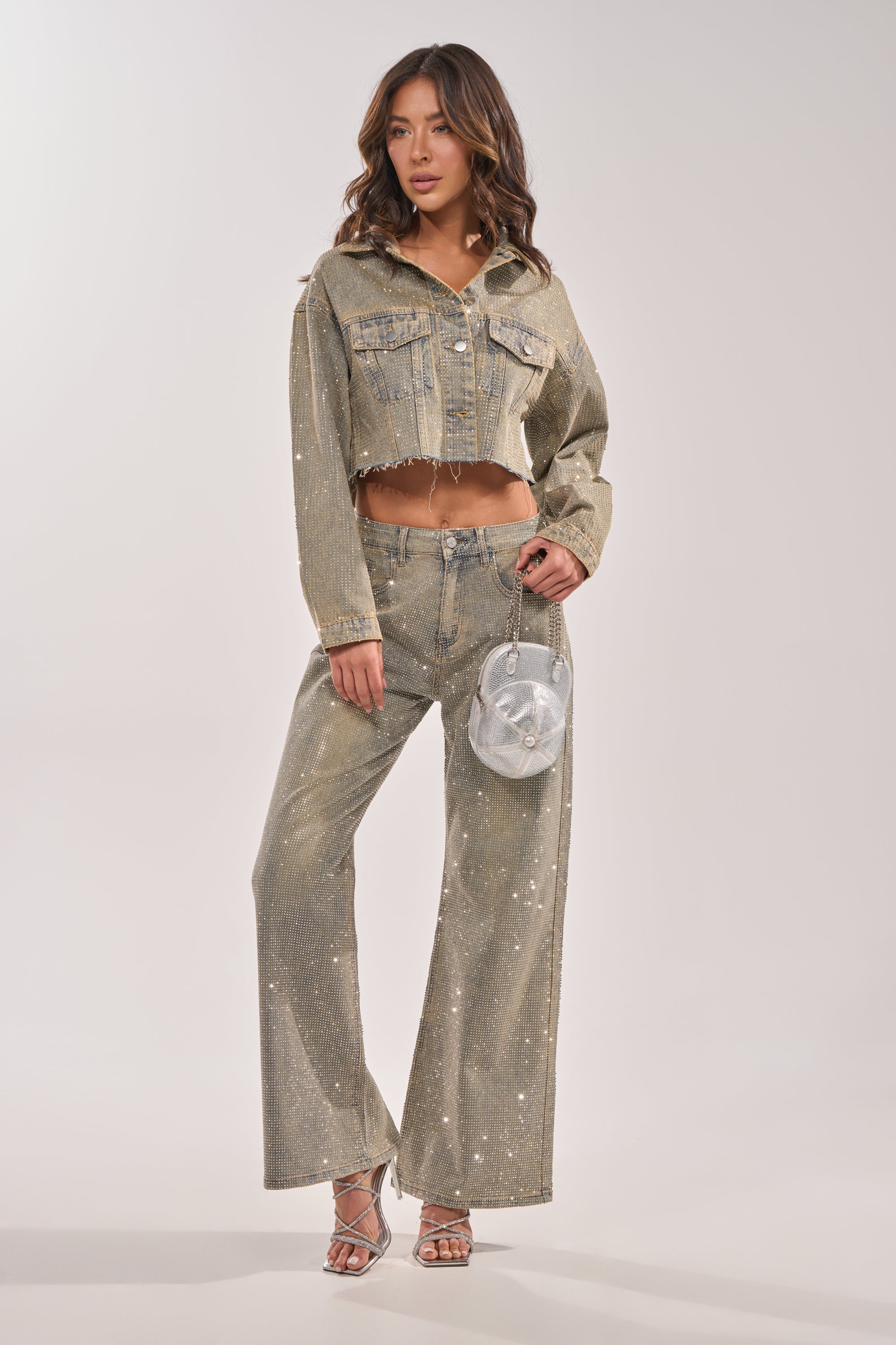 DEMI EMBELLISHED DENIM JACKET