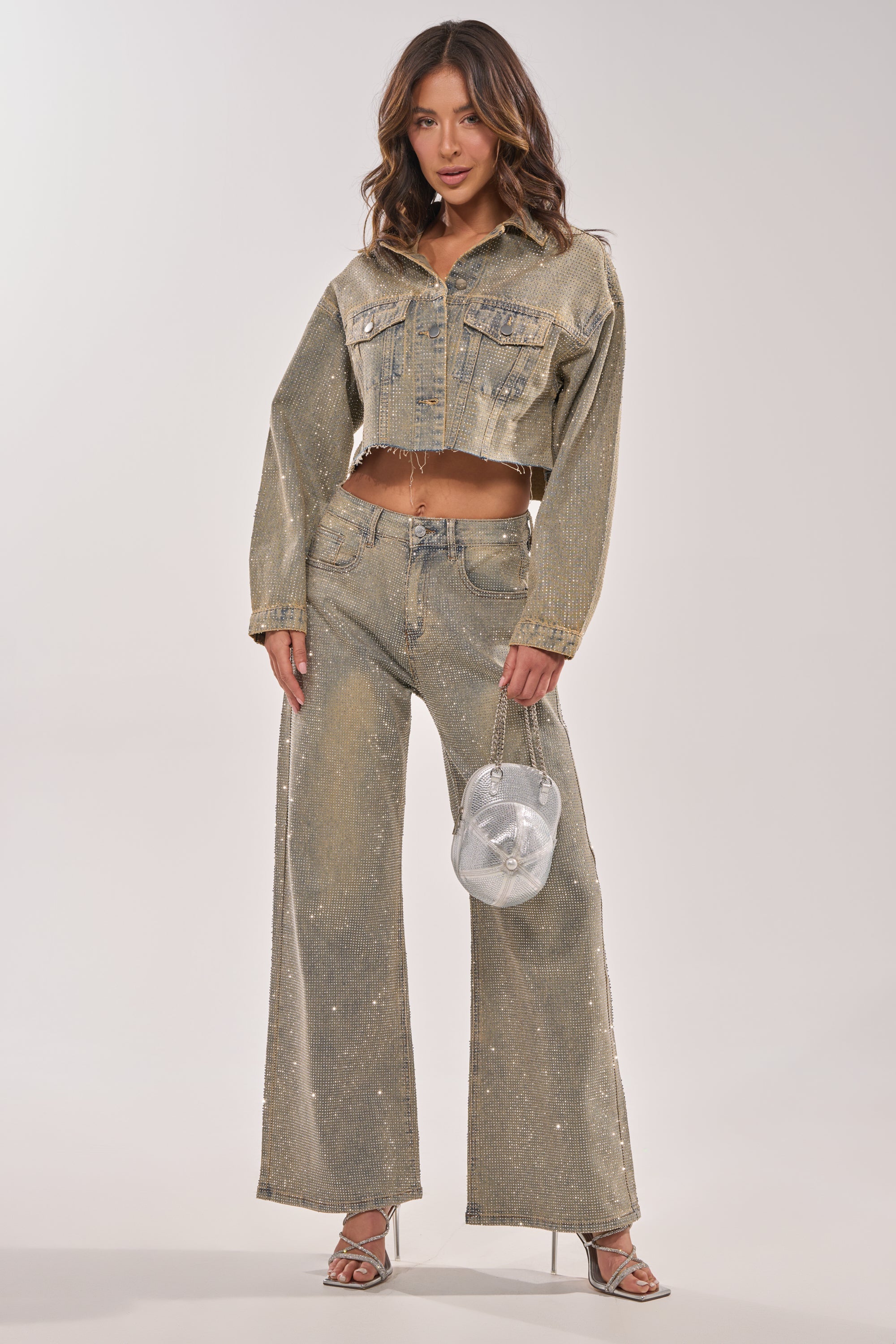 DEMI EMBELLISHED RELAXED DENIM
