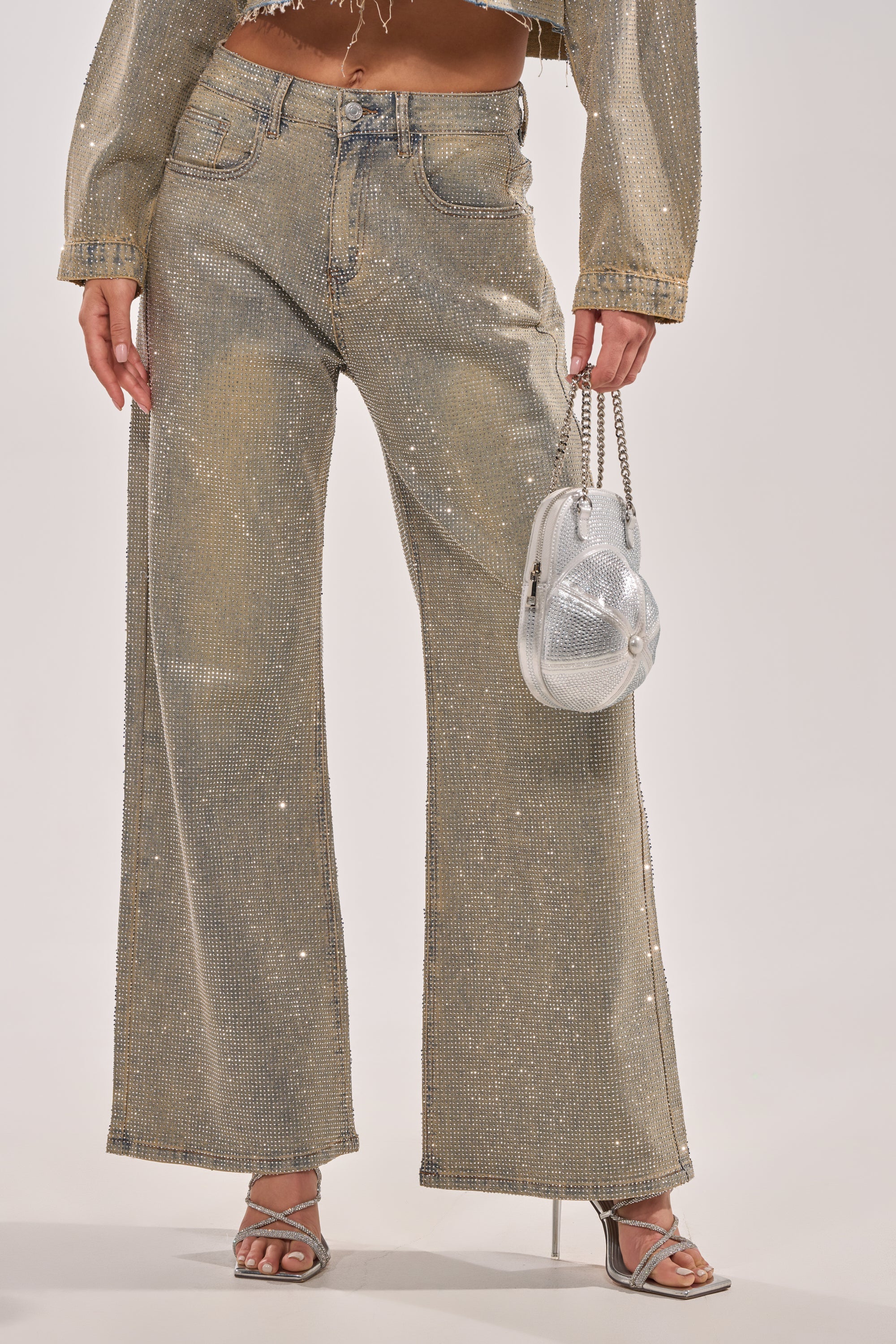DEMI EMBELLISHED RELAXED DENIM