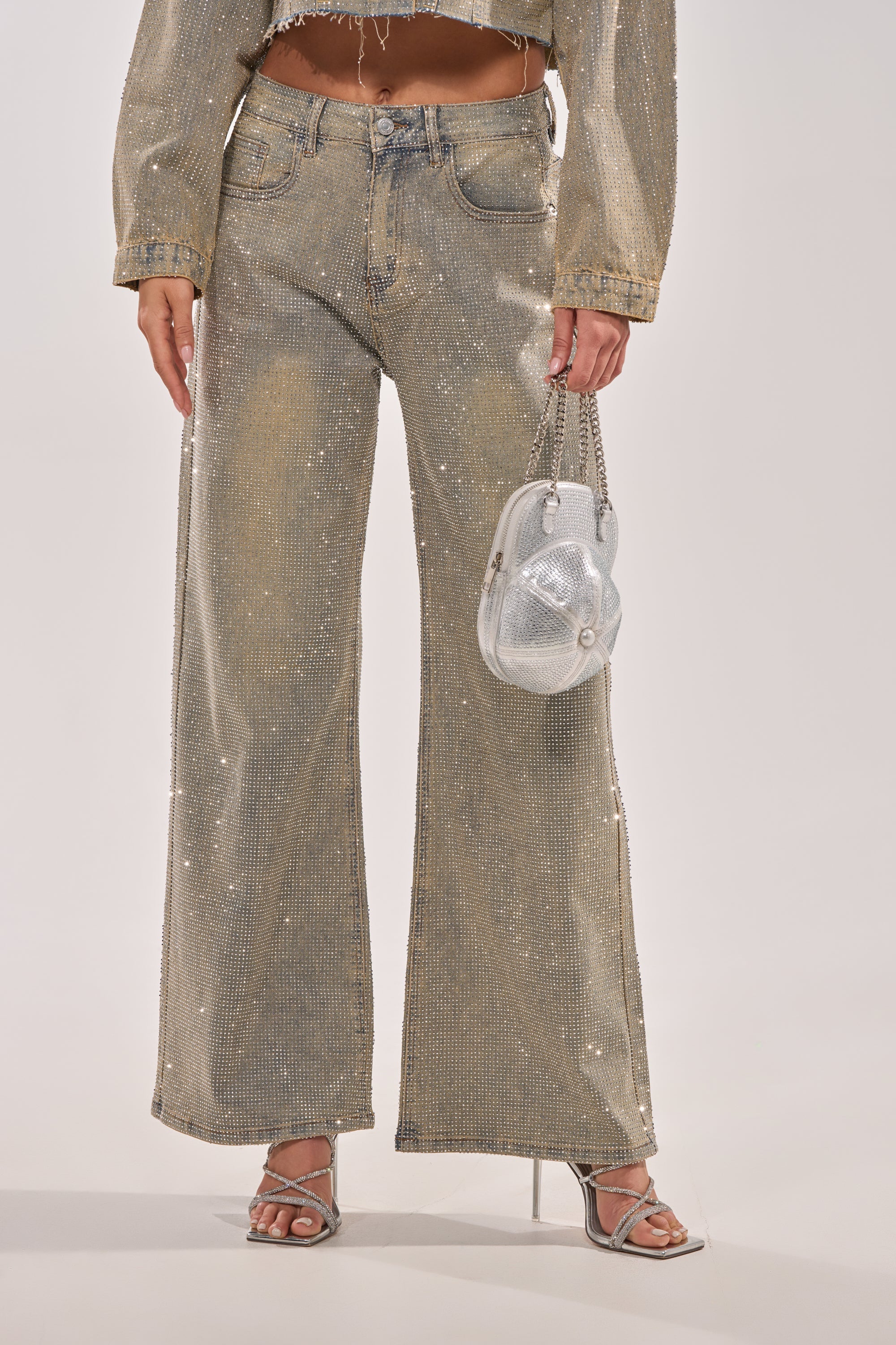 DEMI EMBELLISHED RELAXED DENIM