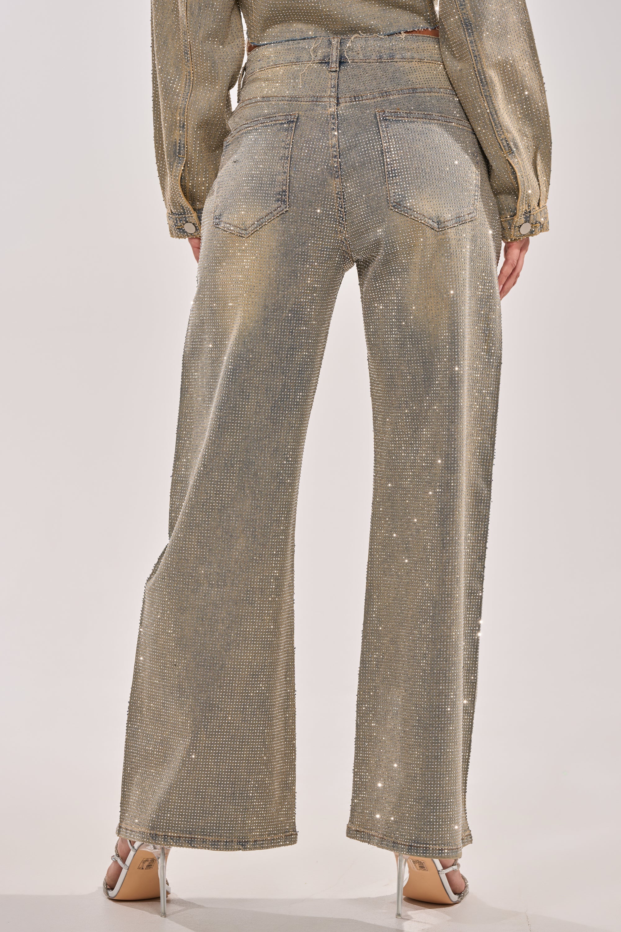 DEMI EMBELLISHED RELAXED DENIM