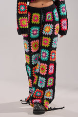 FESTIVAL GIRLY OVERSIZED CROCHET PANT IN MULTI