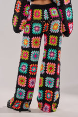 FESTIVAL GIRLY OVERSIZED CROCHET PANT IN MULTI