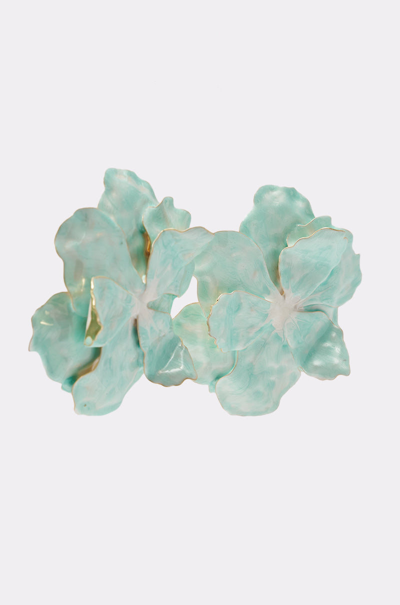 FLOWER POWER BLUE EARRING