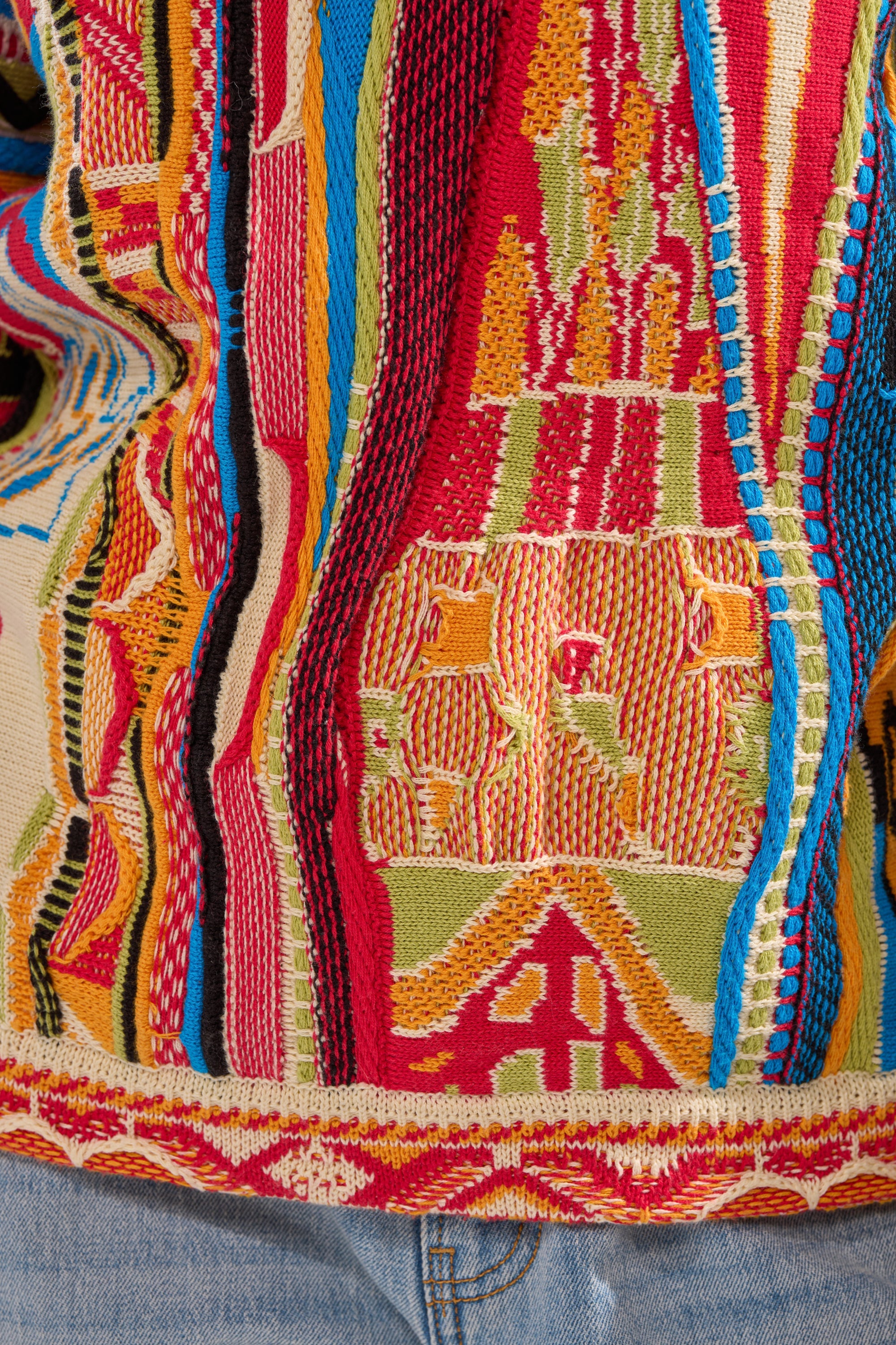 RETRO OVERSIZED SWEATER IN MULTI