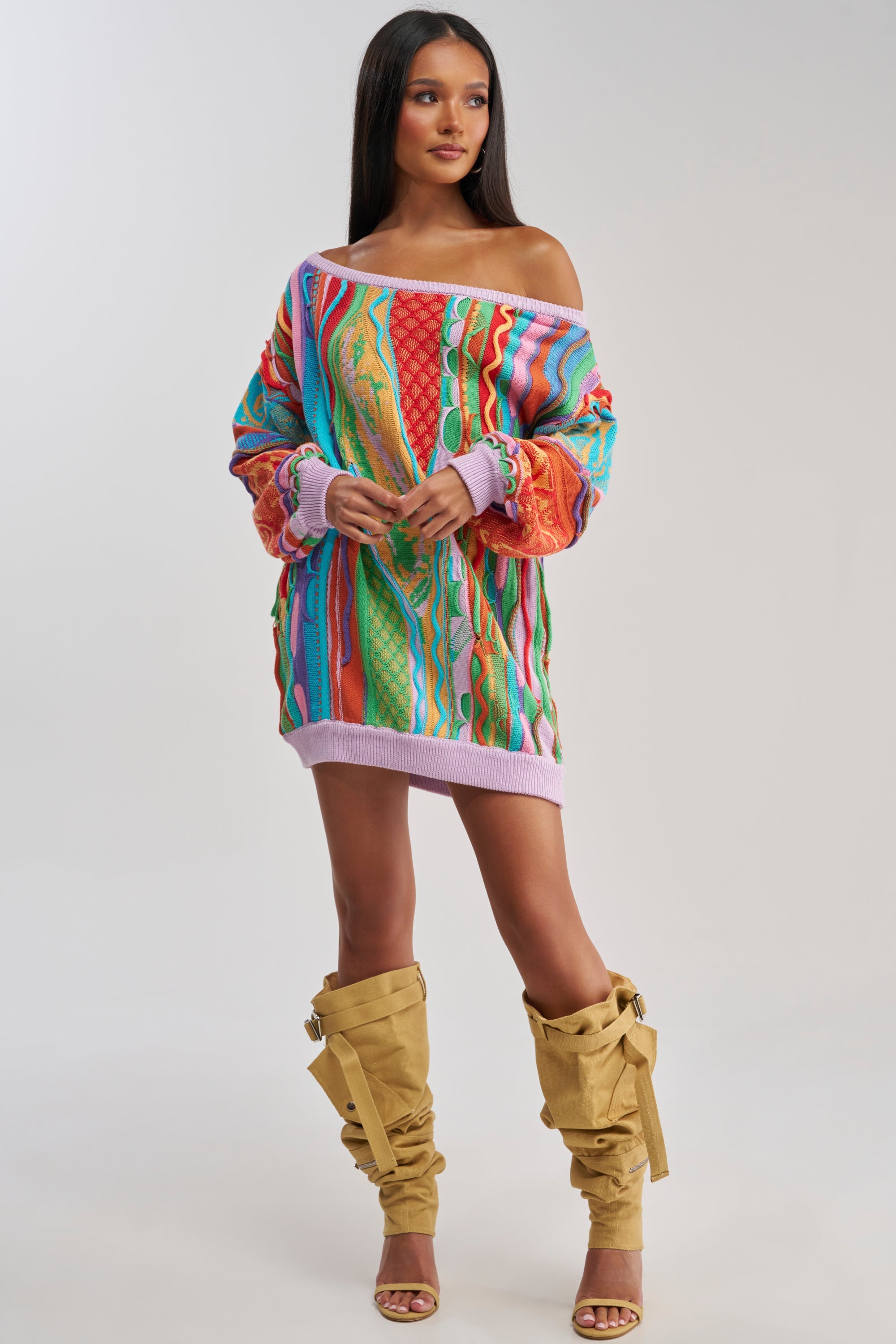 CROWD FAVORITE SWEATER MINI DRESS