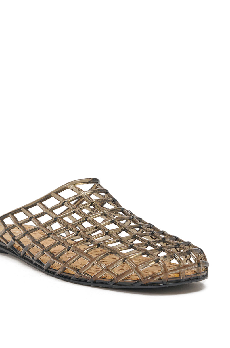 AKIRA FAIROZE BLACK JELLY MULE