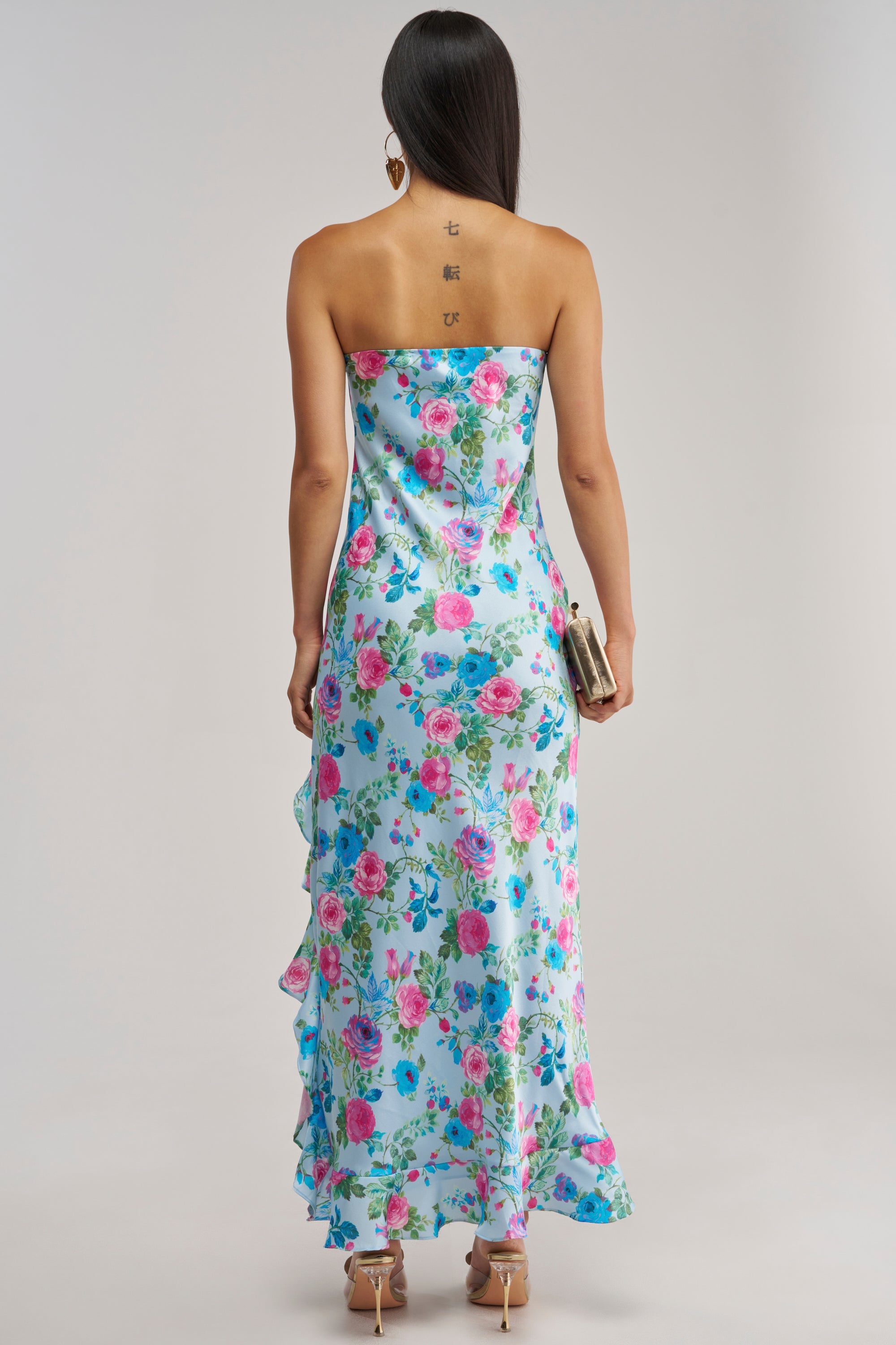 SHE IS THE MOMENT FLORAL MAXI DRESS