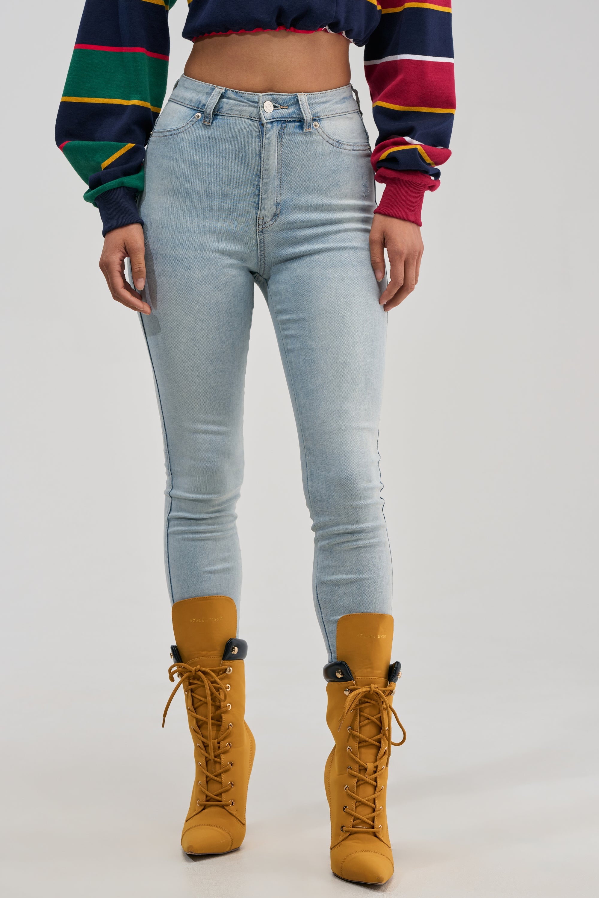 FLEX-FIT HIGH WAISTED SUPER STRETCHY SKINNY JEANS