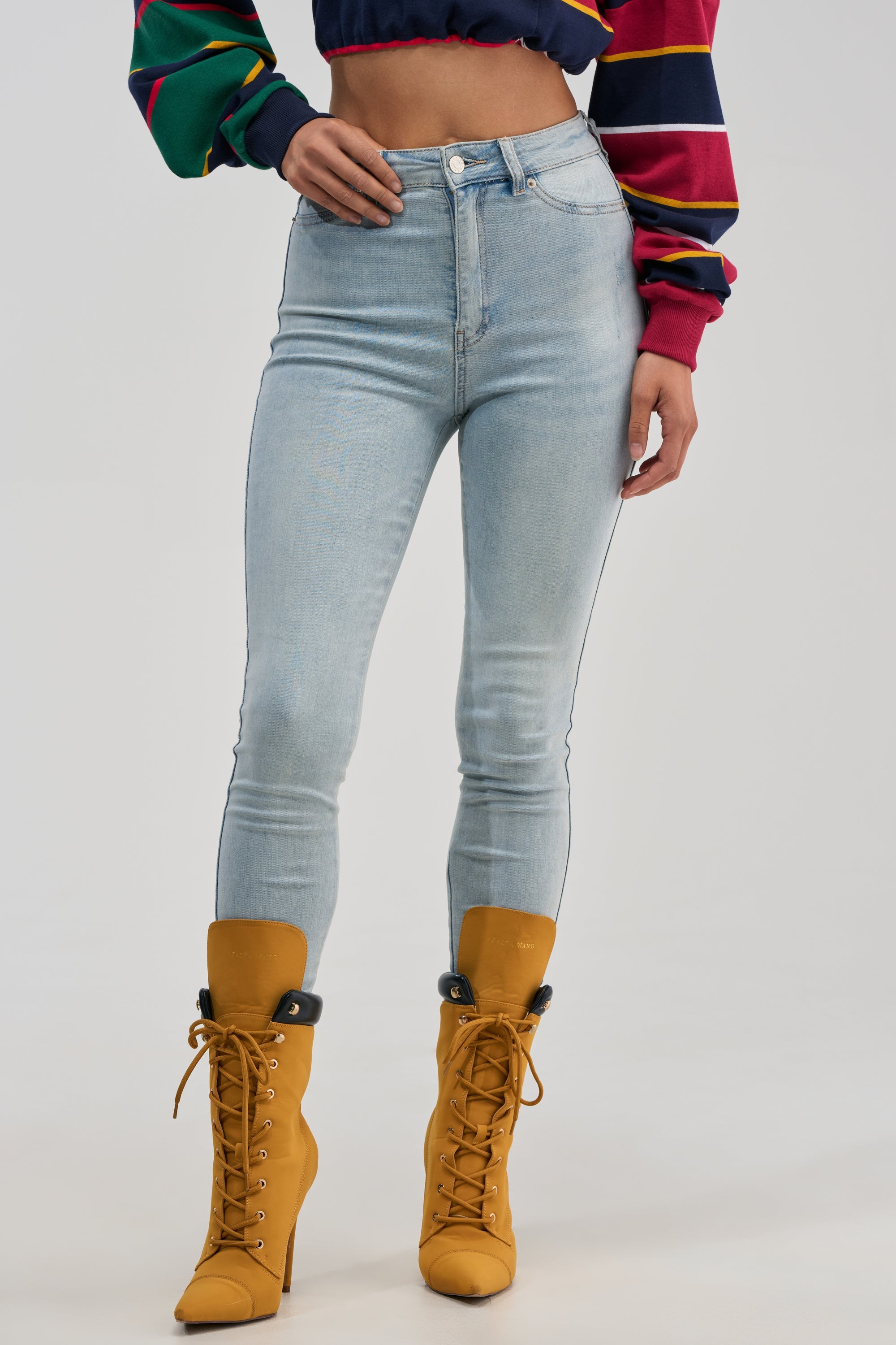 FLEX-FIT HIGH WAISTED SUPER STRETCHY SKINNY JEANS