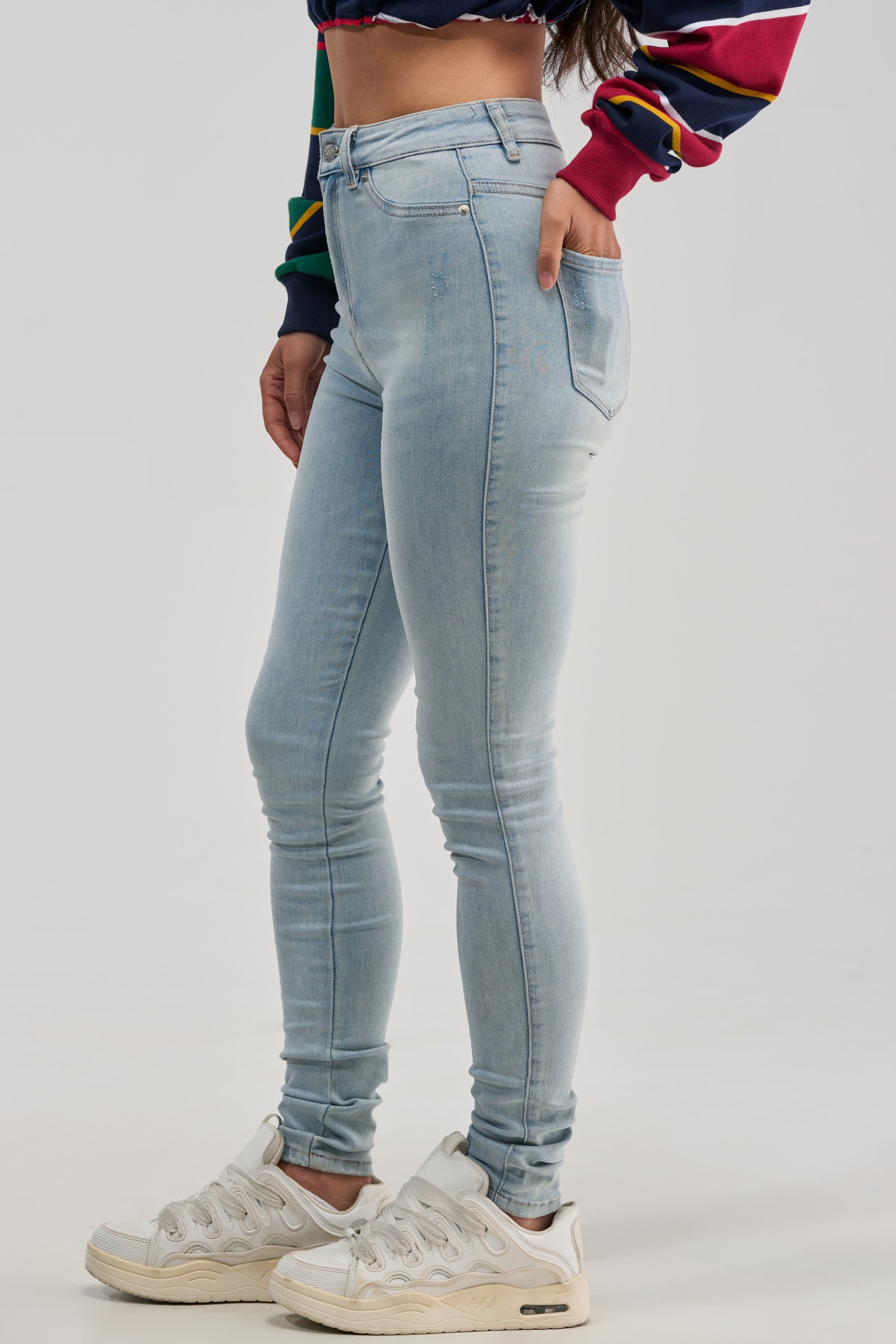 FLEX-FIT HIGH WAISTED SUPER STRETCHY SKINNY JEANS