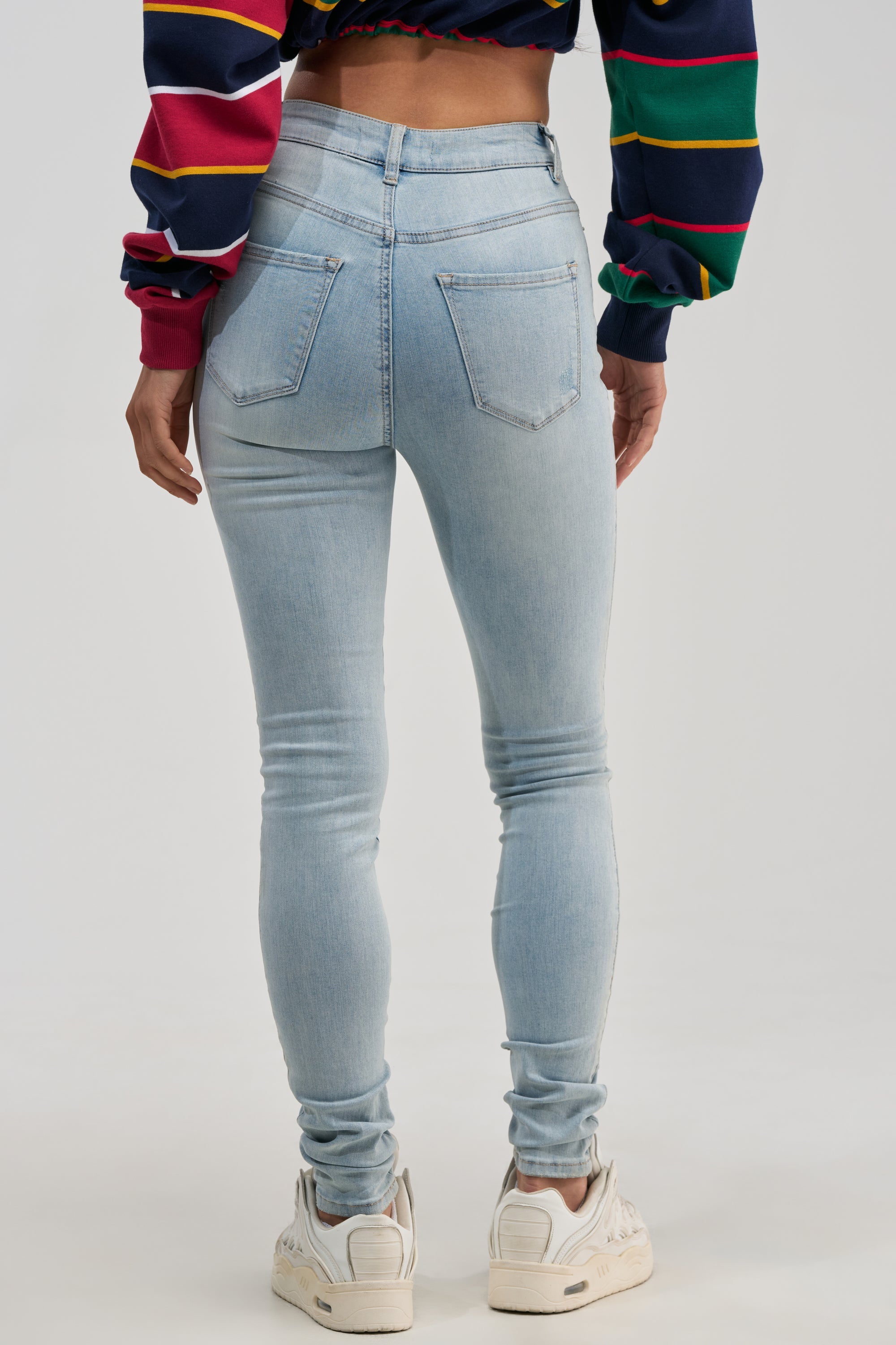 FLEX-FIT HIGH WAISTED SUPER STRETCHY SKINNY JEANS
