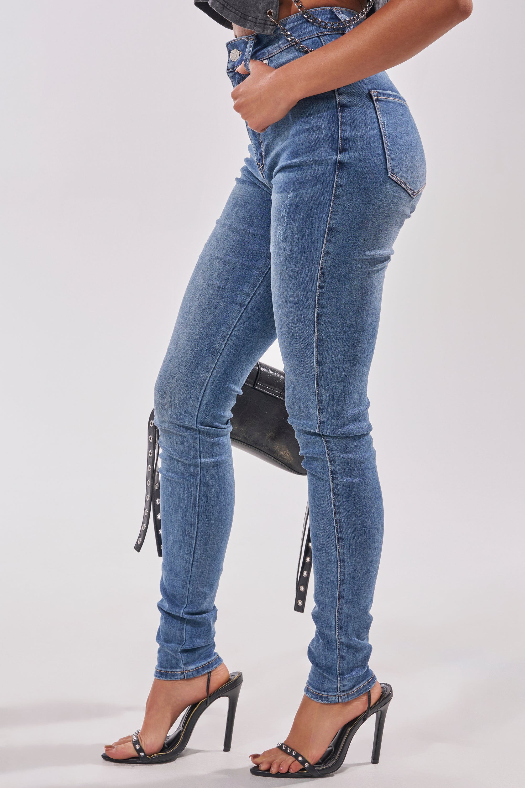 FLEX-FIT HIGH WAISTED SUPER STRETCHY SKINNY JEANS