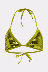 BUT NOT ELLE SEQUIN BIKINI TOP