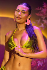 BUT NOT ELLE SEQUIN BIKINI TOP