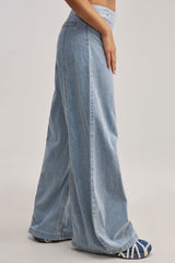 JUST IN TIME HIGH WAISTED RELAXED DENIM