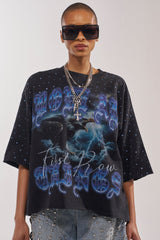 FIRST ROW TAKING FLIGHT FRENCH TERRY TEE