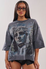 FIRST ROW DIVINE RIGHT FRENCH TERRY TEE