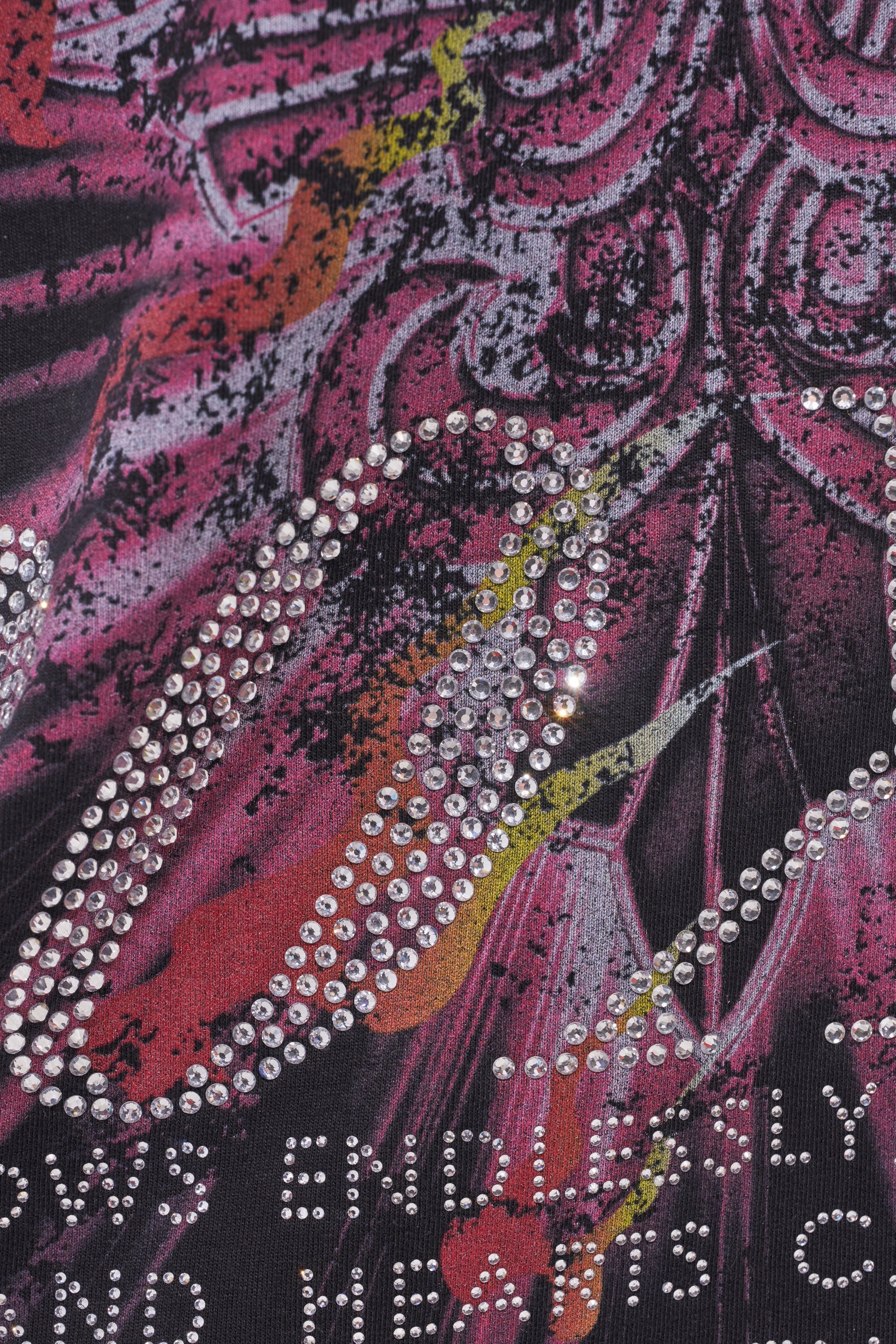 20XX RHINESTONE CANVAS T-SHIRT