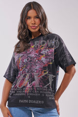 20XX RHINESTONE CANVAS T-SHIRT
