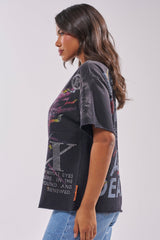 20XX RHINESTONE CANVAS T-SHIRT