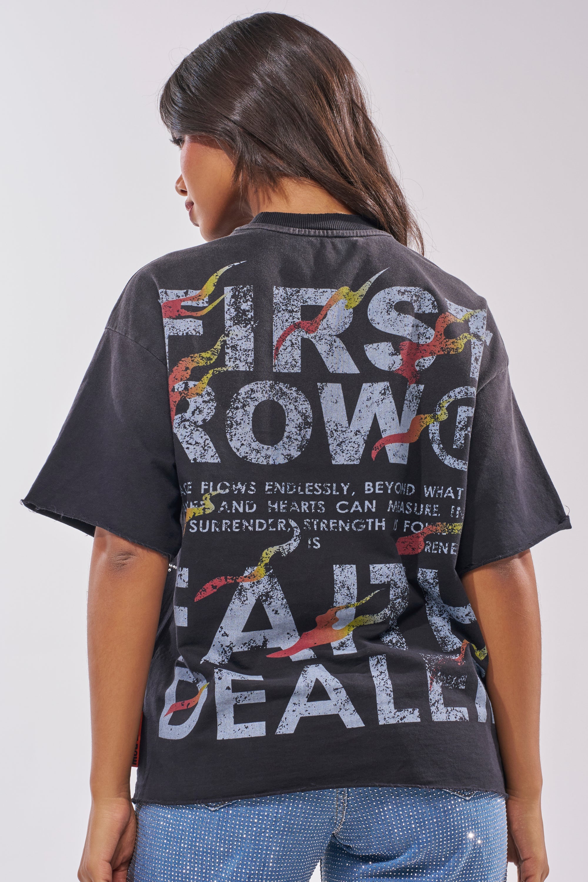 20XX RHINESTONE CANVAS T-SHIRT