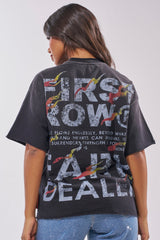 20XX RHINESTONE CANVAS T-SHIRT