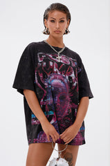 FIRST ROW CYBERTRONICS OVERSIZED GRAPHIC TEE