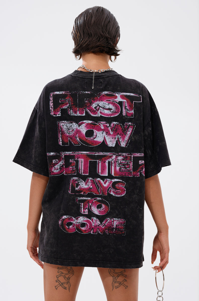 FIRST ROW CYBERTRONICS OVERSIZED GRAPHIC TEE