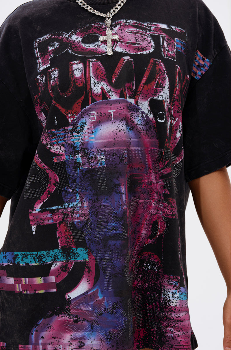 FIRST ROW CYBERTRONICS OVERSIZED GRAPHIC TEE