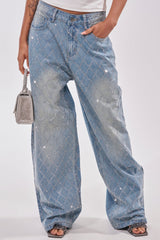 SHINE BRIGHT RHINESTONE DENIM