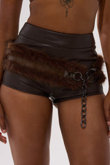 GO FOR IT FAUX FUR BELT