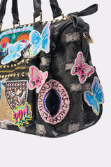 EYE SEE YOU PATCH DENIM BAG