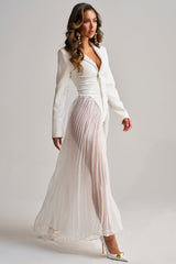 ICON BEHAVIOR PLEATED BLAZER JUMPSUIT