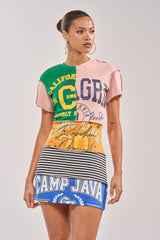 LEVEL UP GRAPHIC MINI DRESS