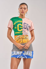 LEVEL UP GRAPHIC MINI DRESS