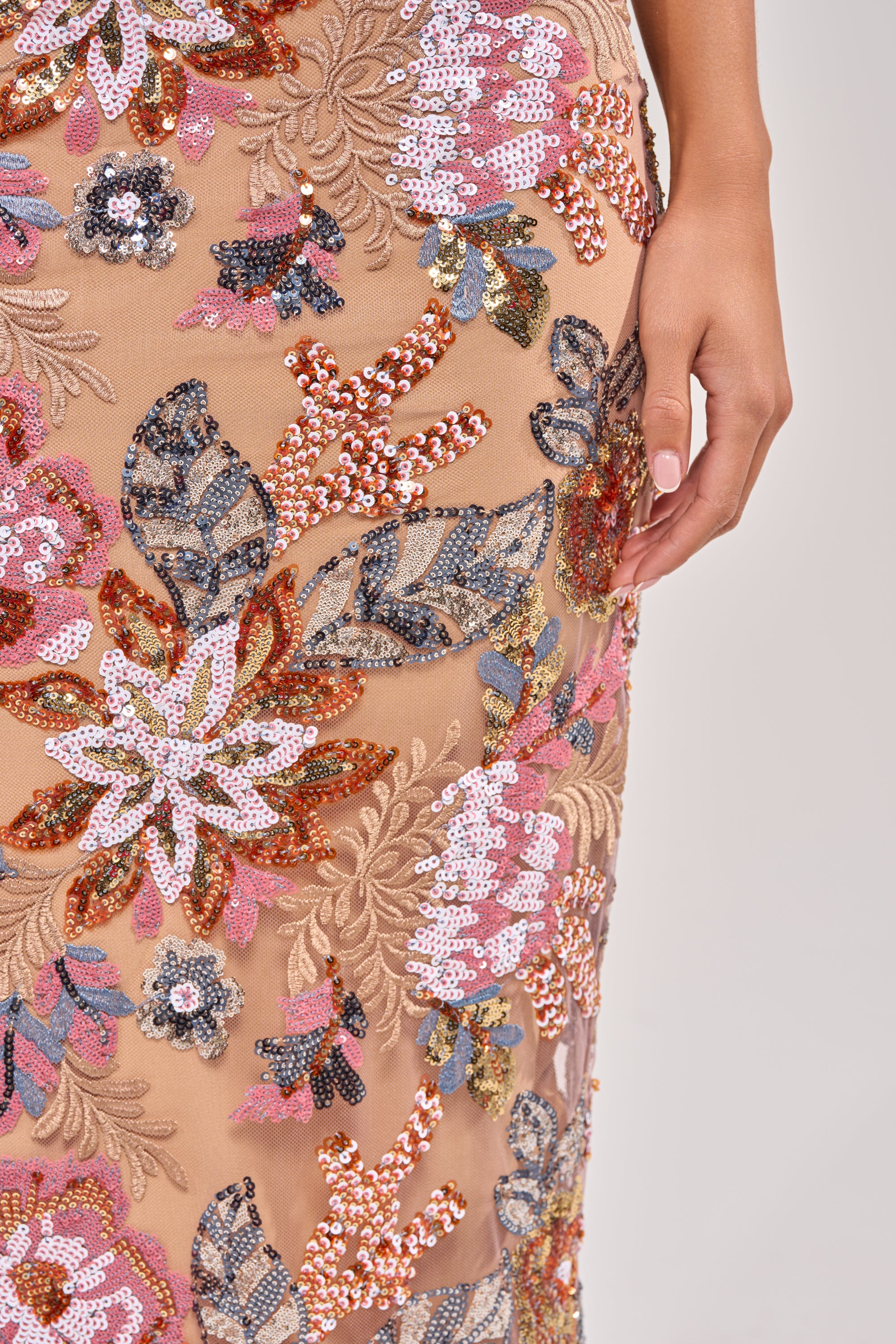 SHOW ME LOVE EMBELLISHED MIDI DRESS