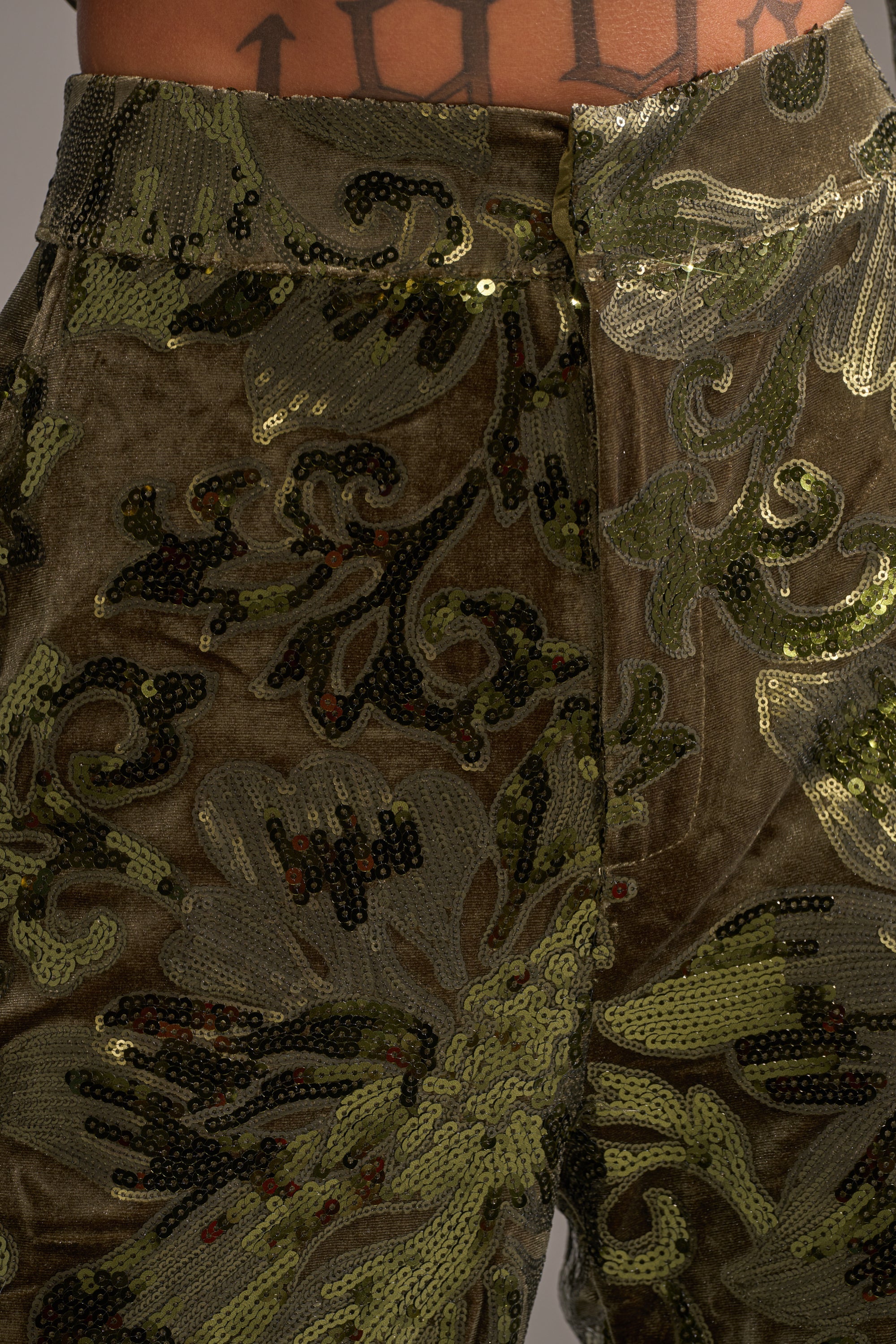 AURORA SEQUIN VELVET TROUSER