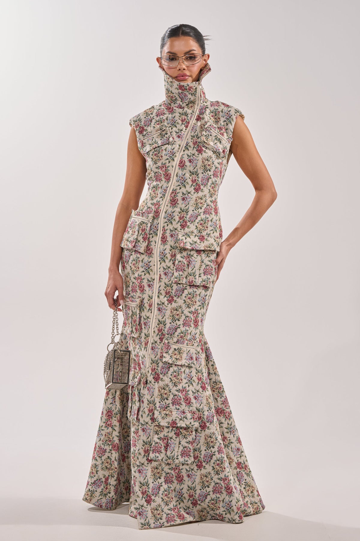 FLOWER POWER TAPESTRY MAXI DRESS