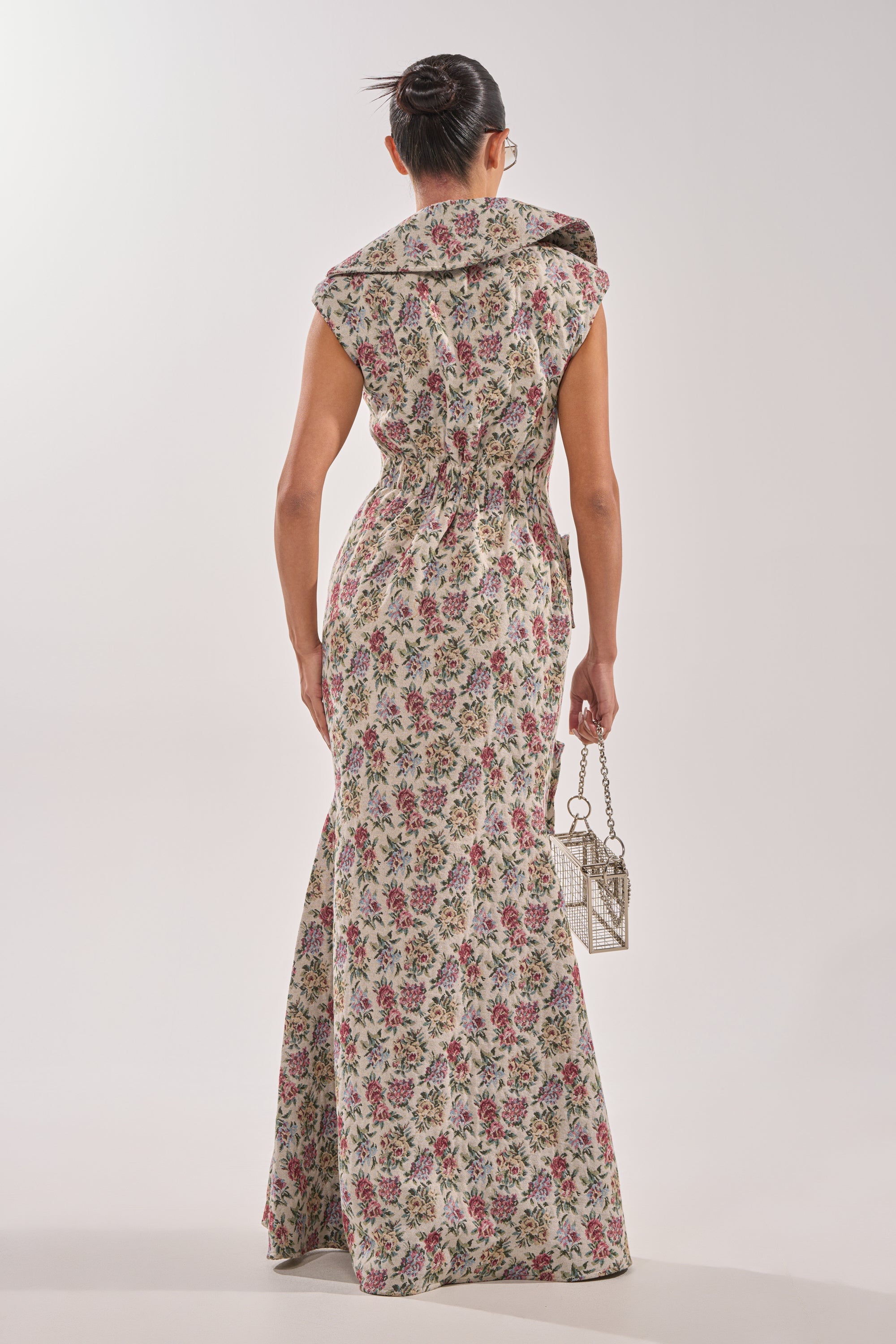 FLOWER POWER TAPESTRY MAXI DRESS