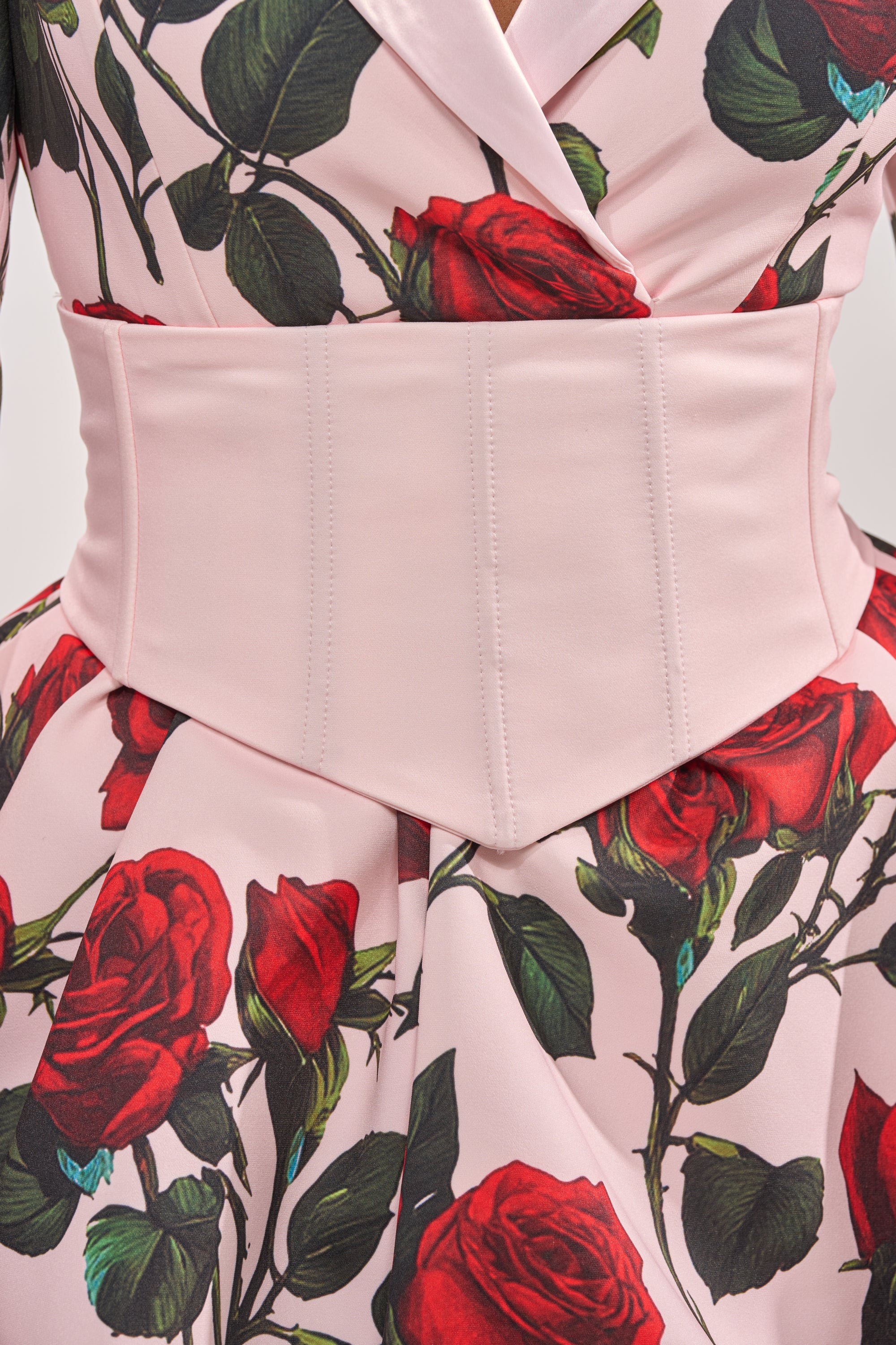 PAINTING THE ROSES RED BUBBLE MINI DRESS WITH CORSET