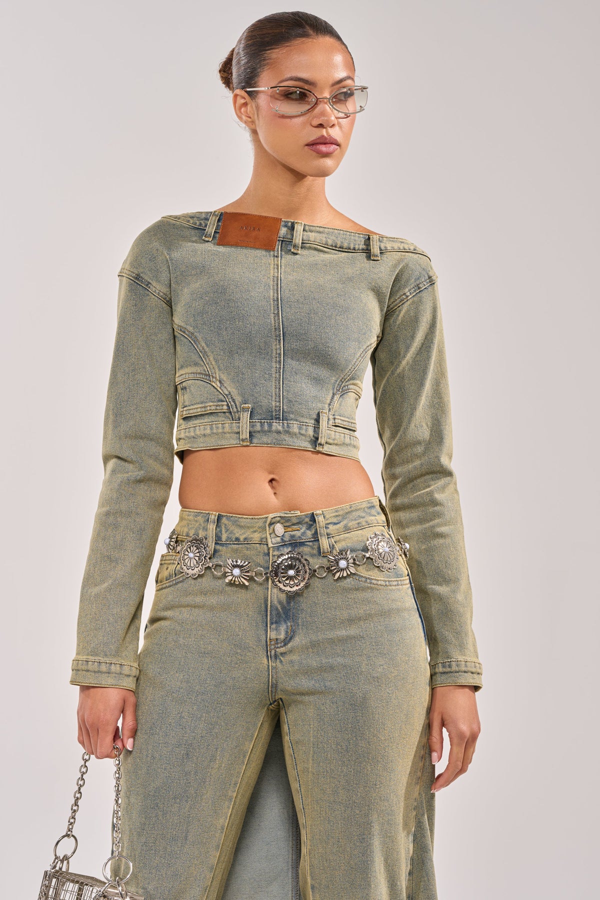 BIG STEPPER DENIM BLOUSE