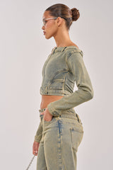 BIG STEPPER DENIM BLOUSE