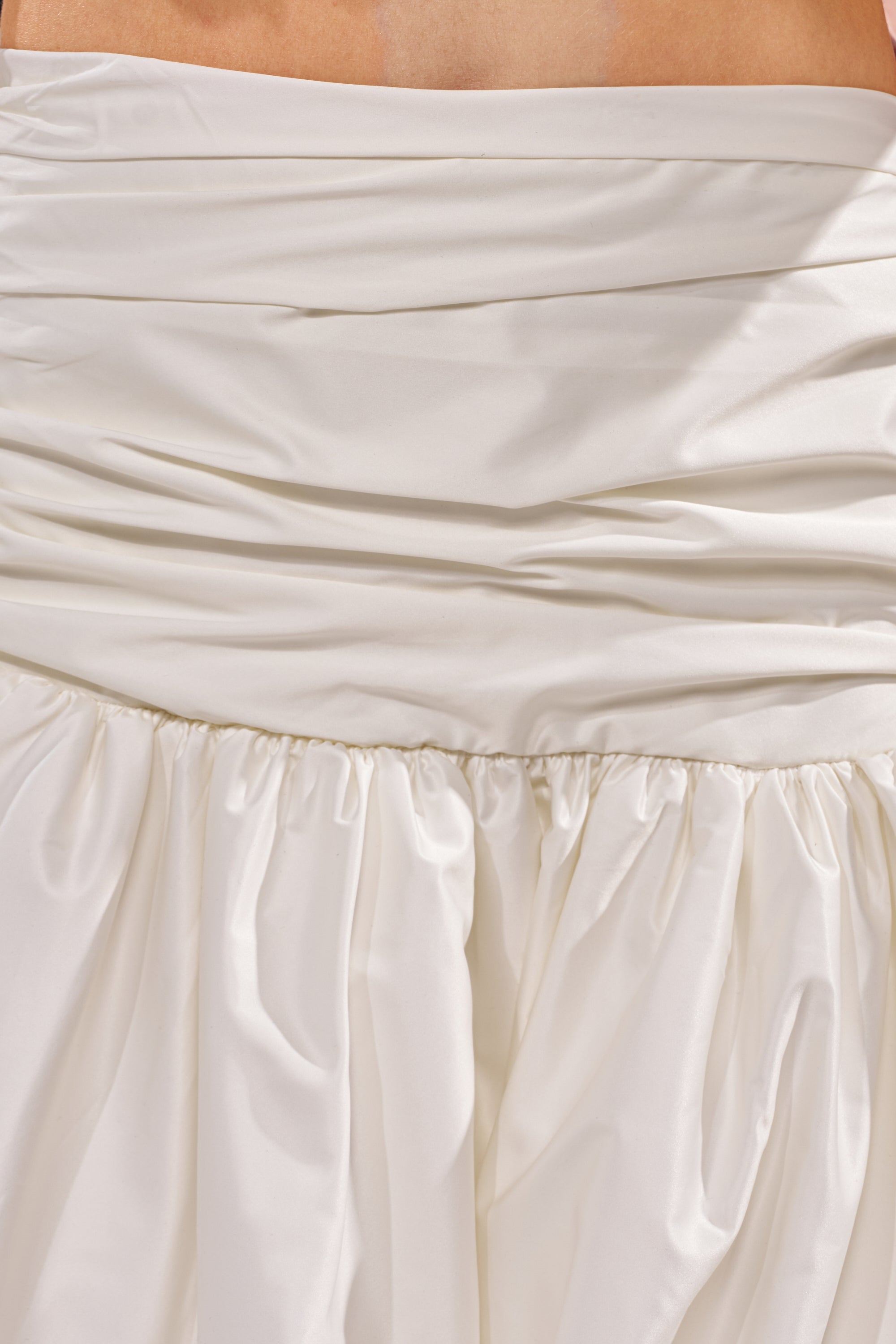 HEAD IN THE CLOUDS HIGH LOW SKIRT