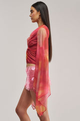 CELESTE CUTOUT DRAPE TOP