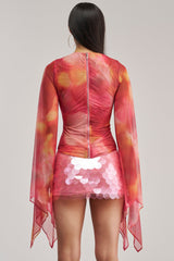 CELESTE CUTOUT DRAPE TOP