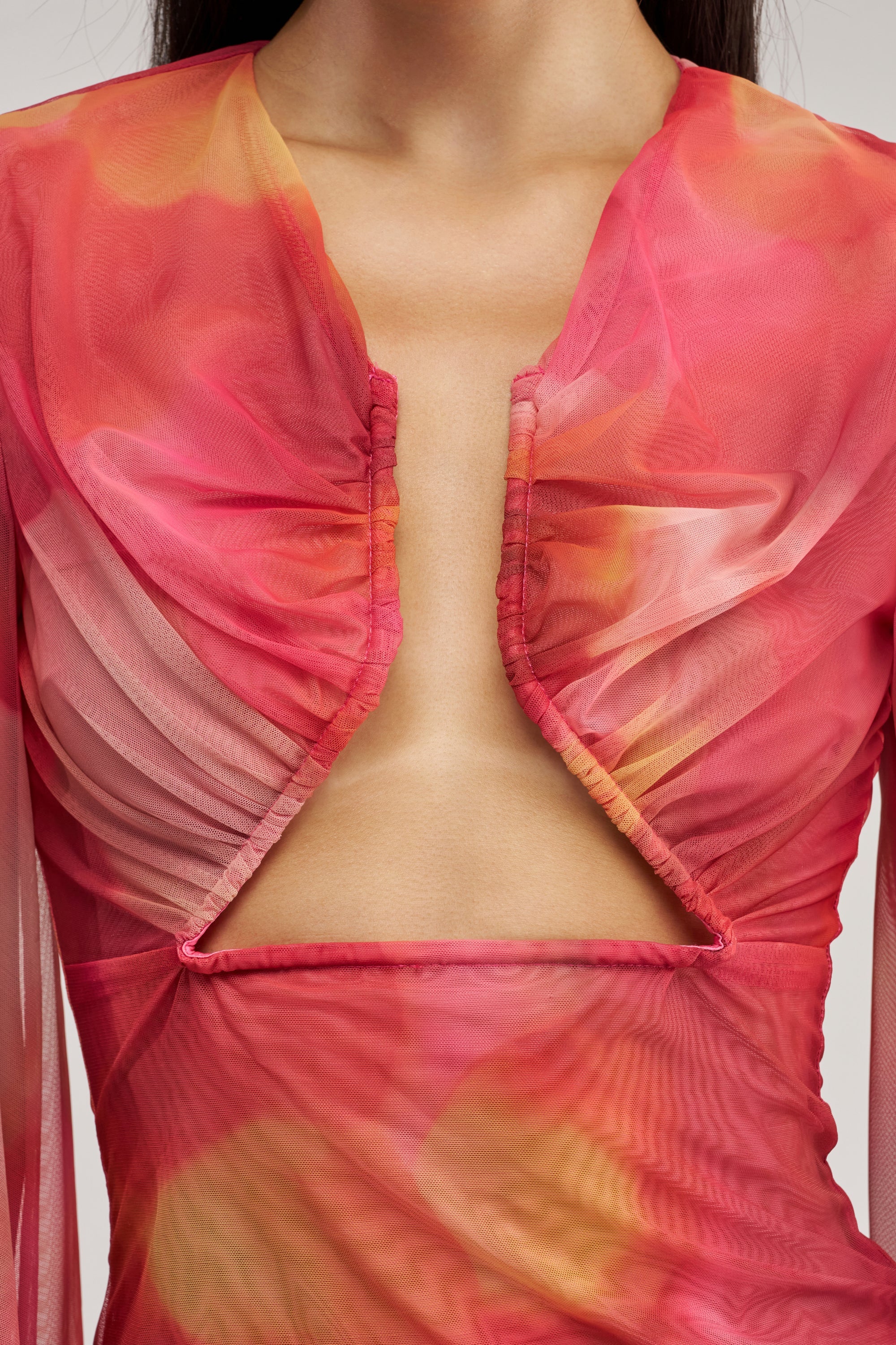 CELESTE CUTOUT DRAPE TOP
