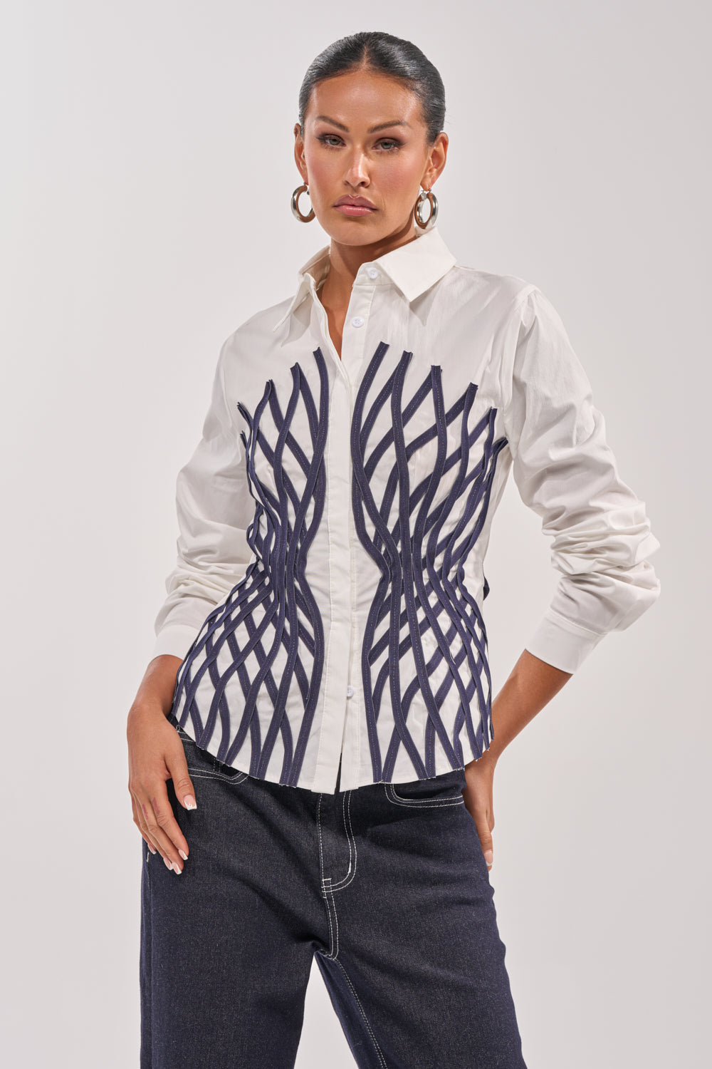 ON A NEW LEVEL POPLIN BUTTONDOWN