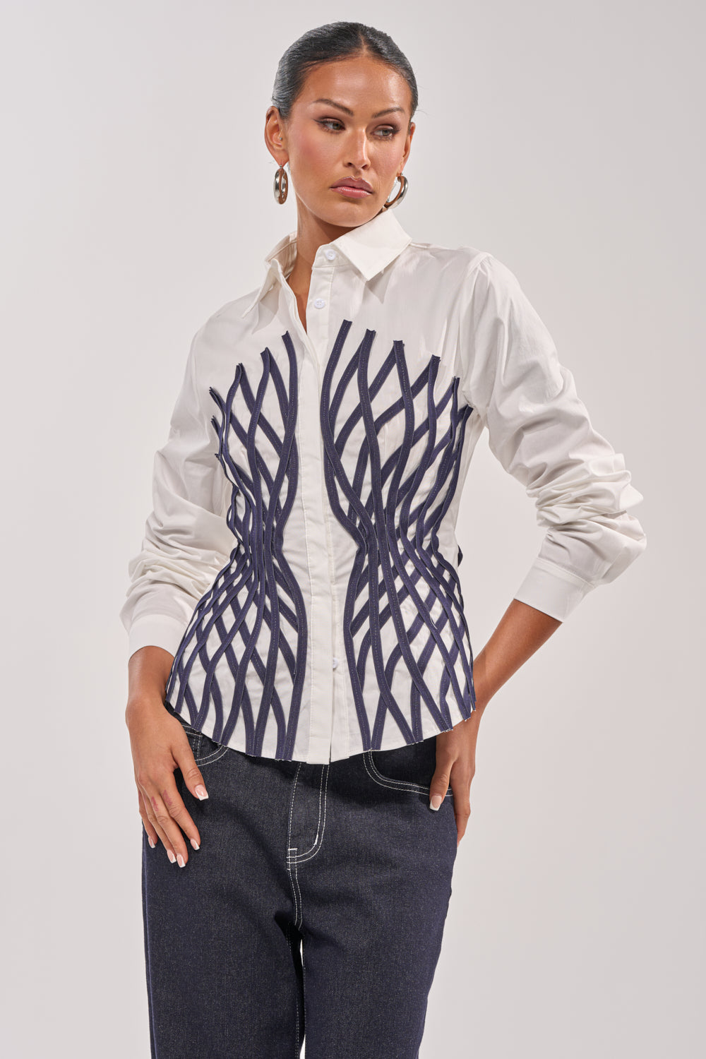 ON A NEW LEVEL POPLIN BUTTONDOWN